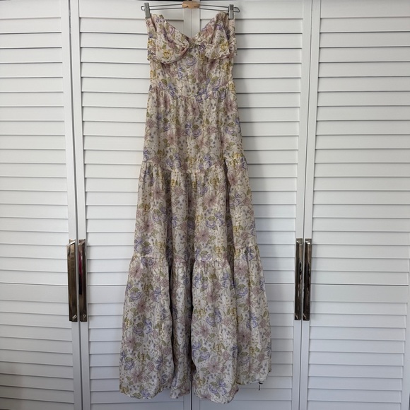 V. Chapman Pastel Floral Maxi Dress - Picture 9 of 11